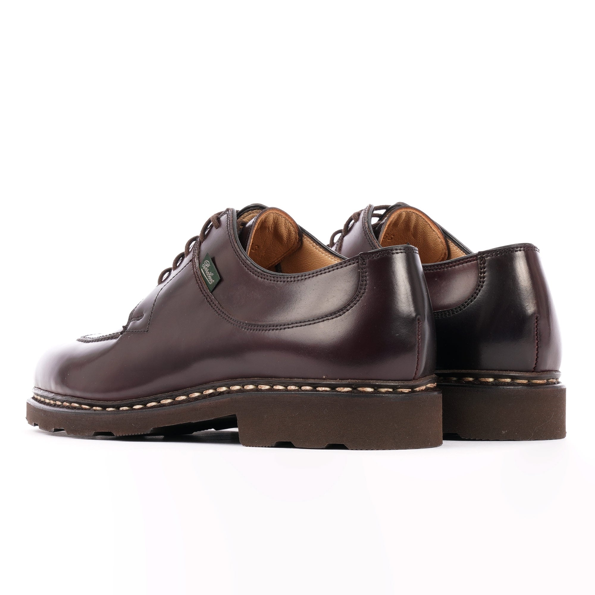 Avignon Cordovan Leather Derby Shoes - Bordeaux
