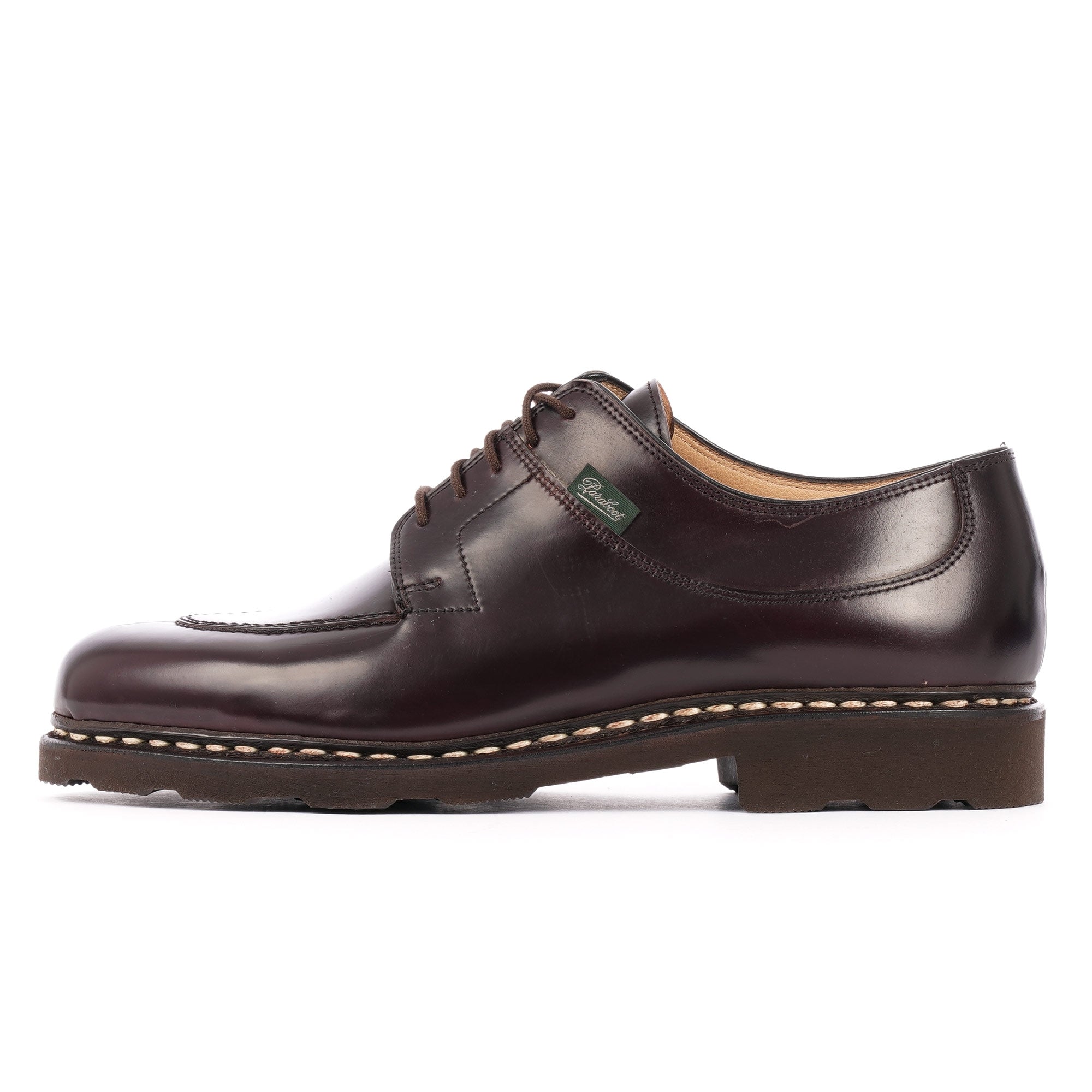Avignon Cordovan Leather Derby Shoes - Bordeaux