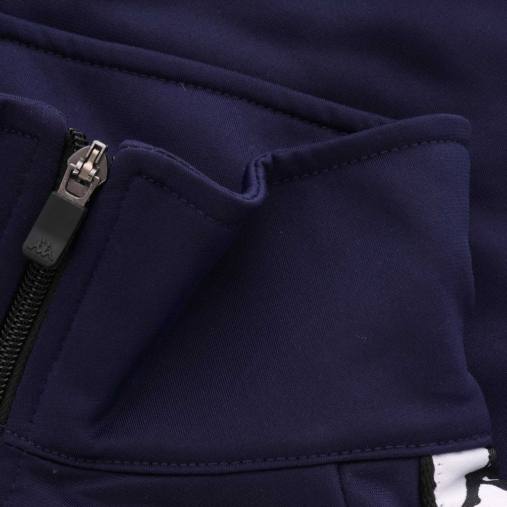 Kappa Banda Anniston Track Top - Navy, White & Black