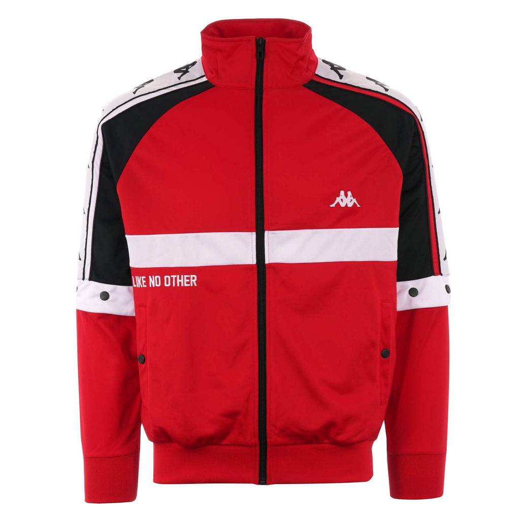 Kappa Bafer Authentic Jacket - Red, Black & White
