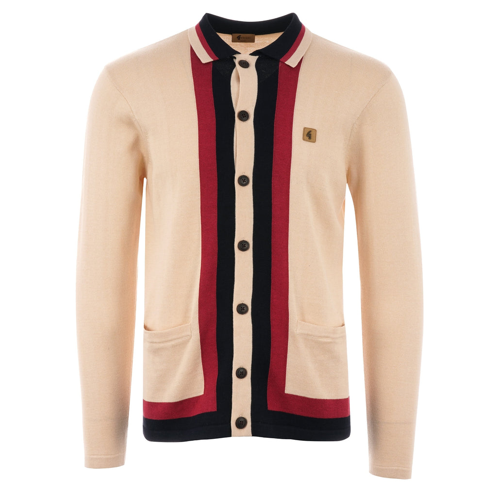 Gabicci Vintage Finsen Knitted Cardigan - Oat