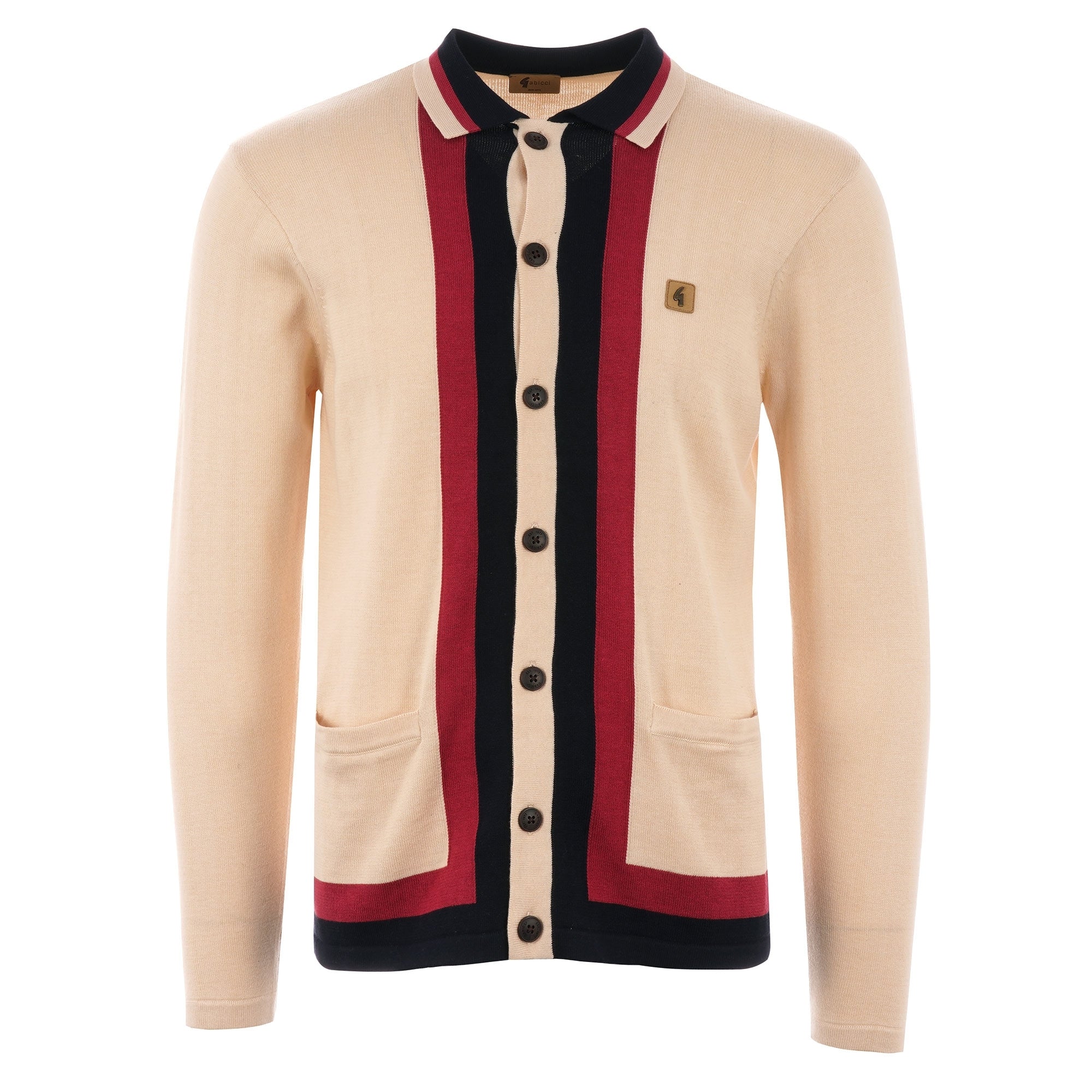 Gabicci Vintage Finsen Knitted Cardigan - Oat