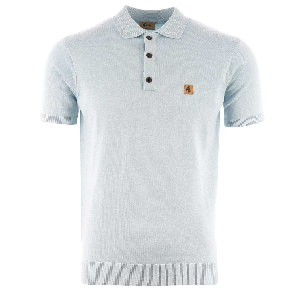 Gabicci Vintage Jackson Knitted Polo Shirt - Mist