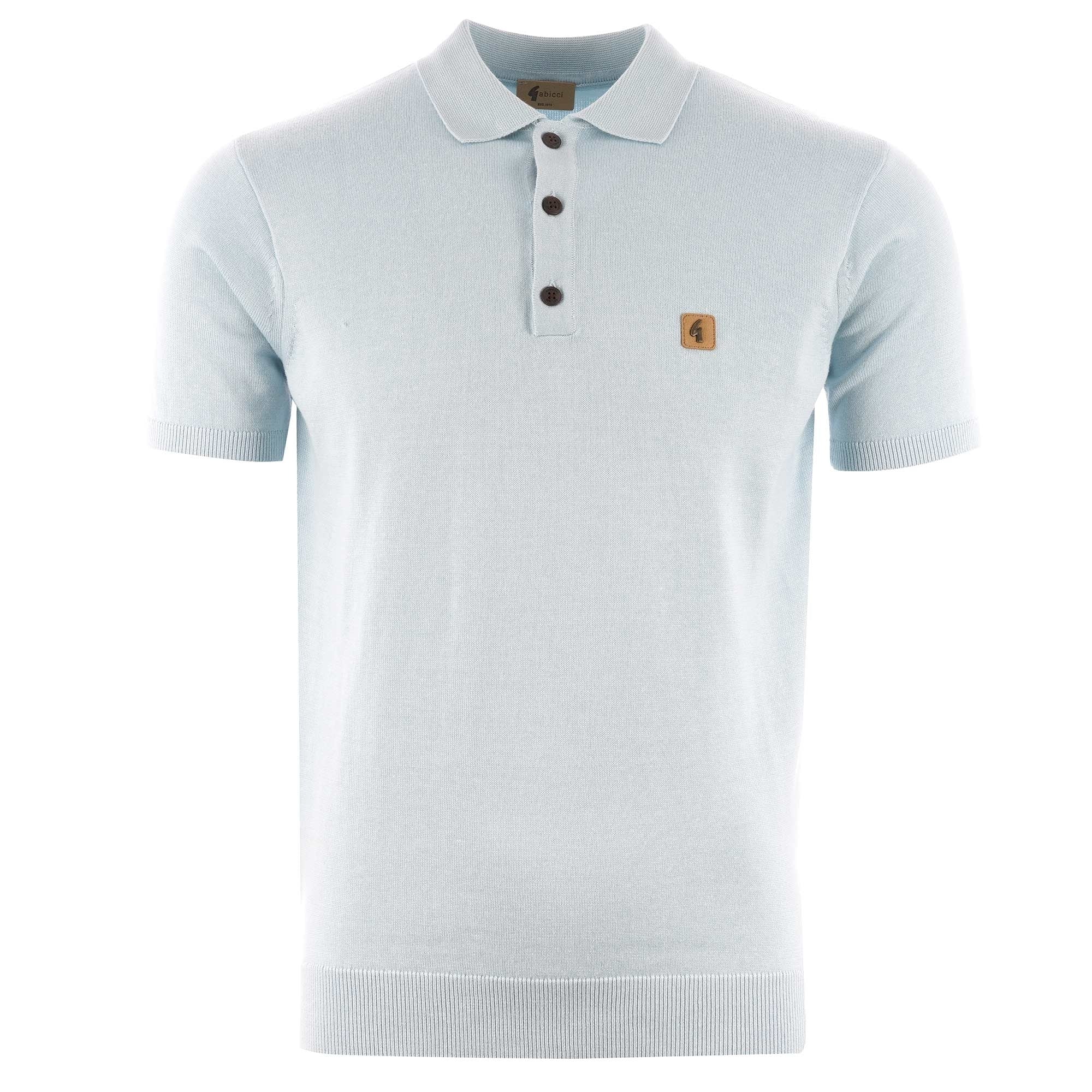 Gabicci Vintage Jackson Knitted Polo Shirt - Mist