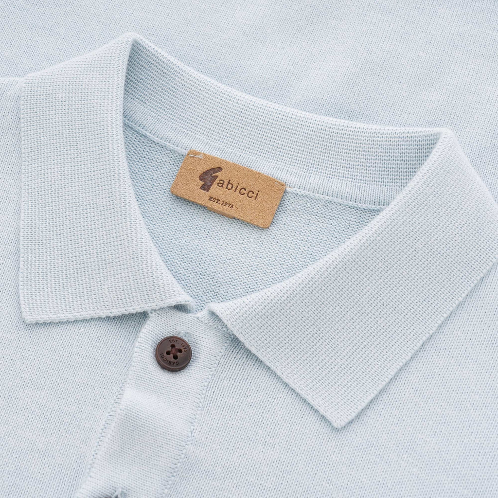 Gabicci Vintage Jackson Knitted Polo Shirt - Mist