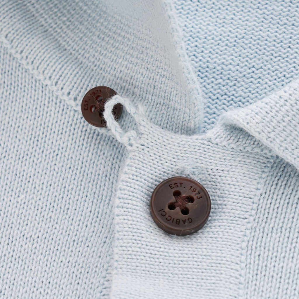 Gabicci Vintage Jackson Knitted Polo Shirt - Mist