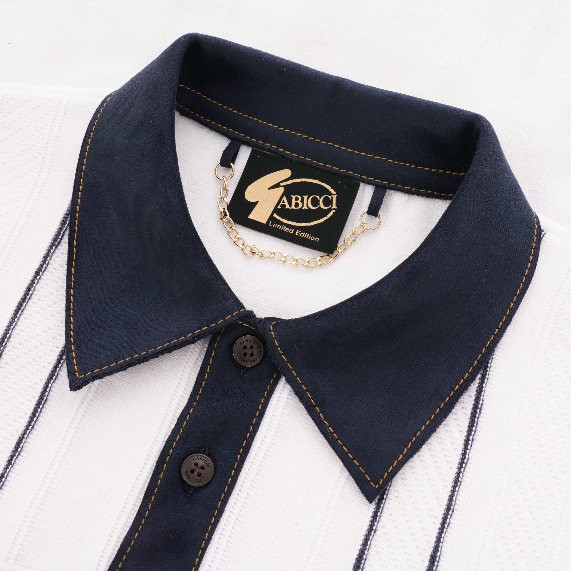 Gabicci Vintage Limited Edition Hawk Polo Shirt - White