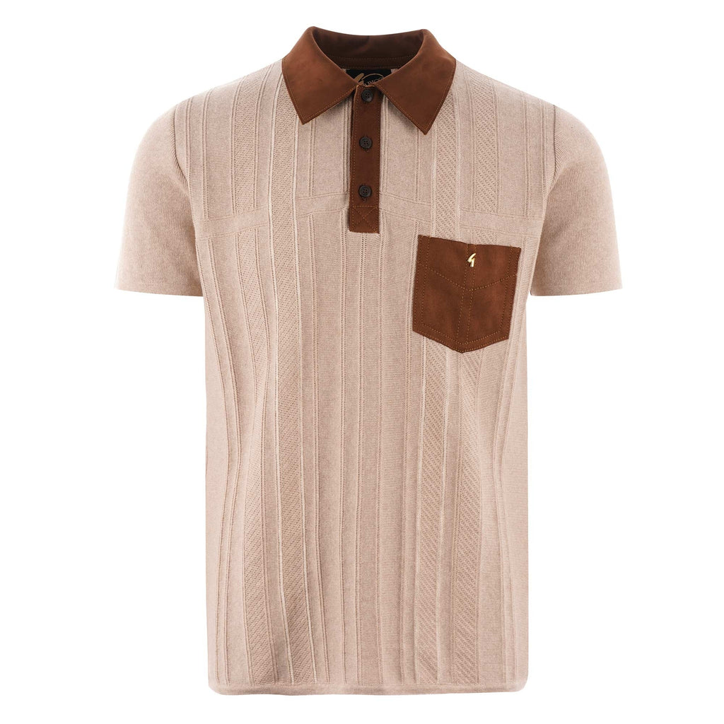 Gabicci Vintage Limited Edition Hawk Polo Shirt - Butterscotch