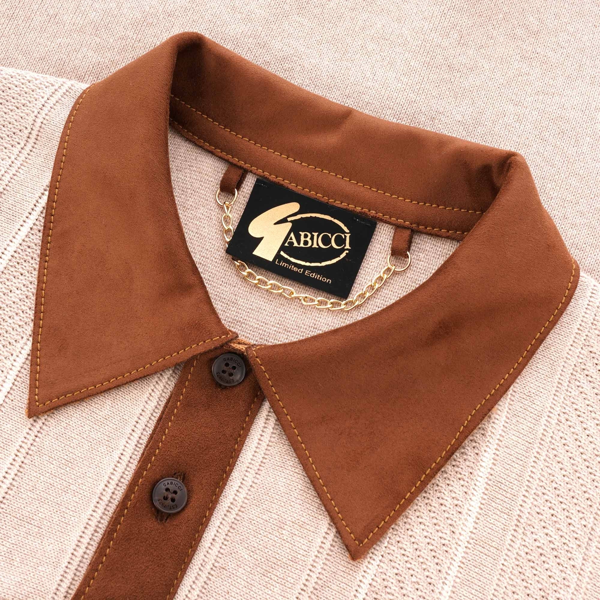 Gabicci Vintage Limited Edition Hawk Polo Shirt - Butterscotch