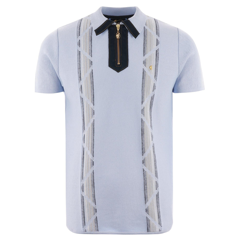 Gabicci Vintage Limited Edition Birdseye Polo Shirt - Mist
