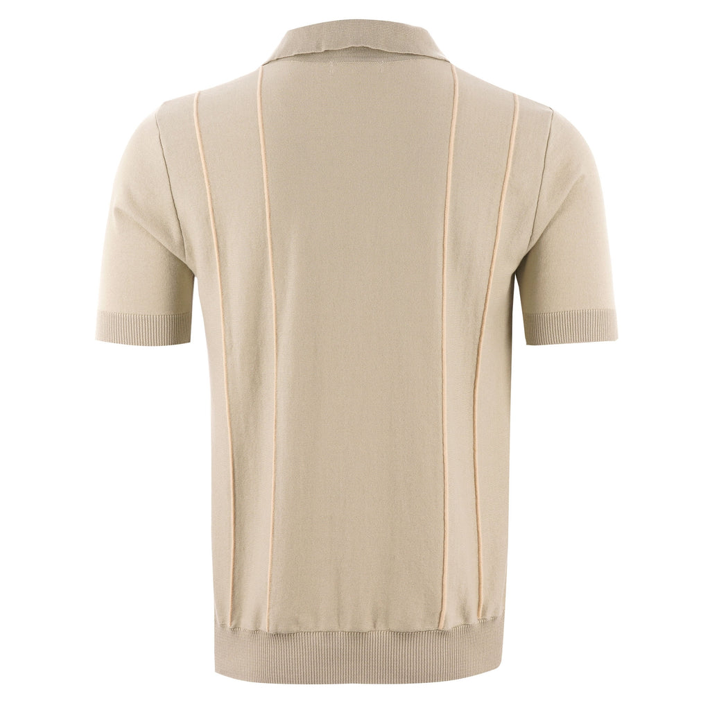 Far Afield Alfaro Polo Shirt - Agate Grey & Biscotti