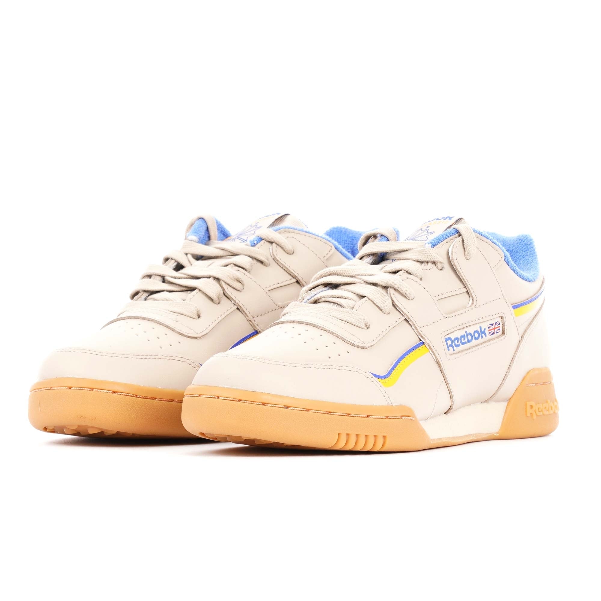 Reebok Workout Plus - Light Sand, Cobalt & Gold