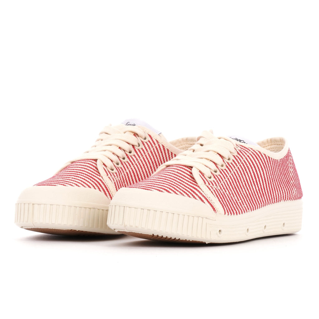 Spring Court Womens G2 Cotton Canvas Shoes - Red Stripes