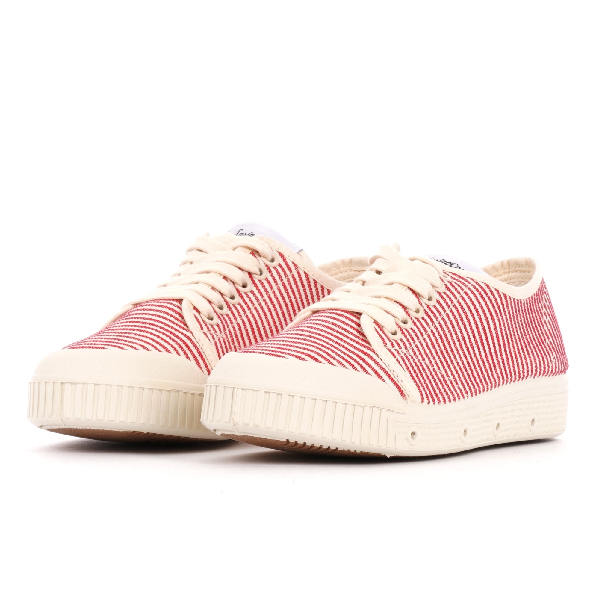 Spring Court Womens G2 Cotton Canvas Shoes - Red Stripes