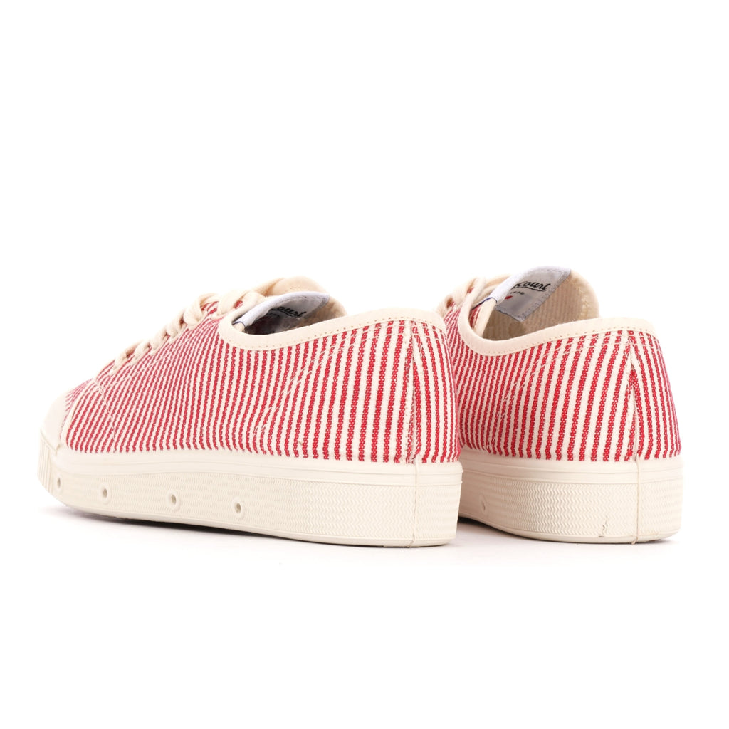 Spring Court Womens G2 Cotton Canvas Shoes - Red Stripes