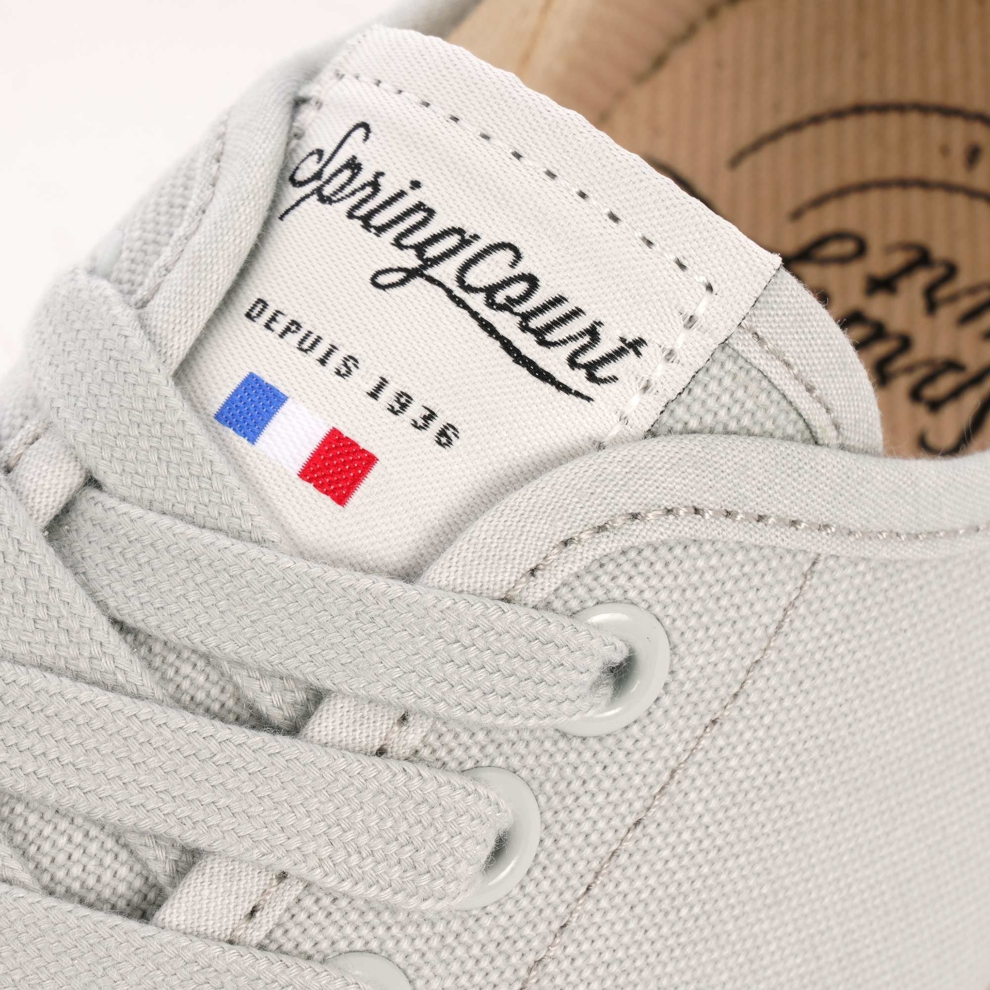 Spring Court G2 Vintage Cotton Canvas Shoes - Ash Grey