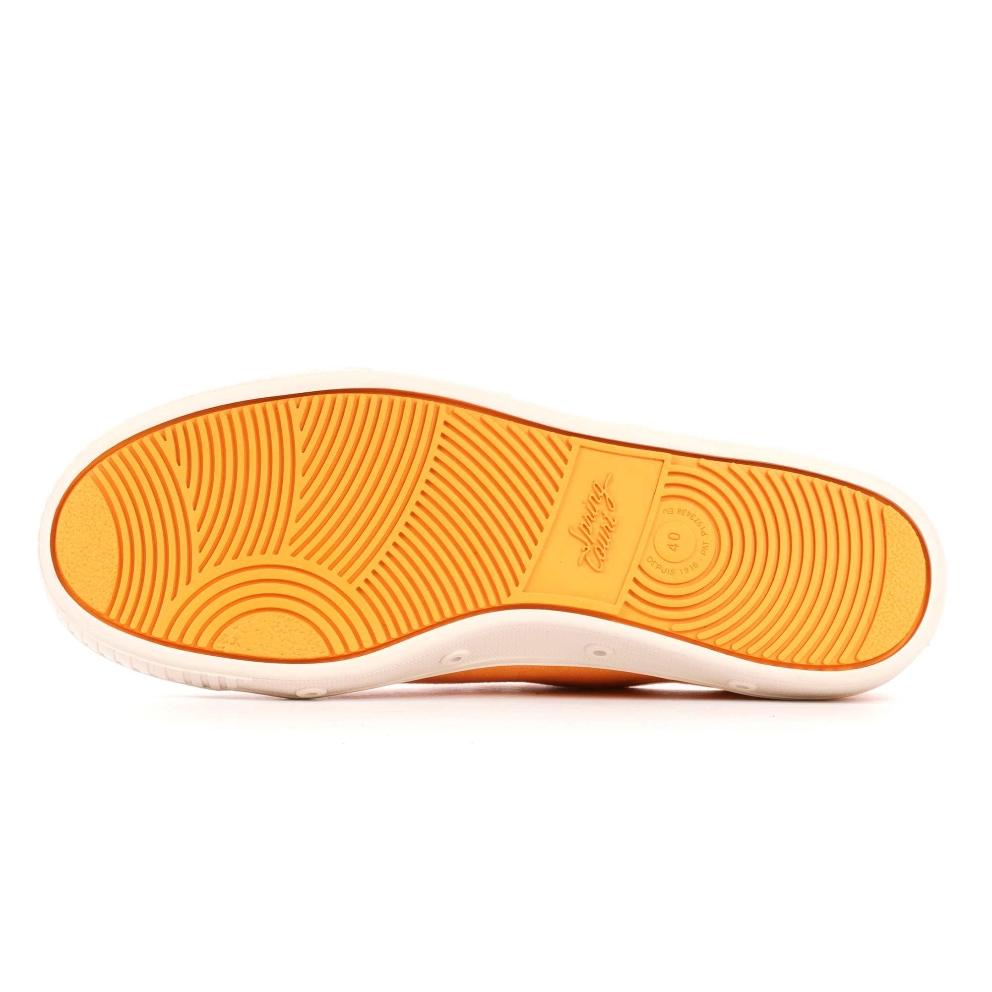 Spring Court G2 Vintage Cotton Canvas Shoes - Orange