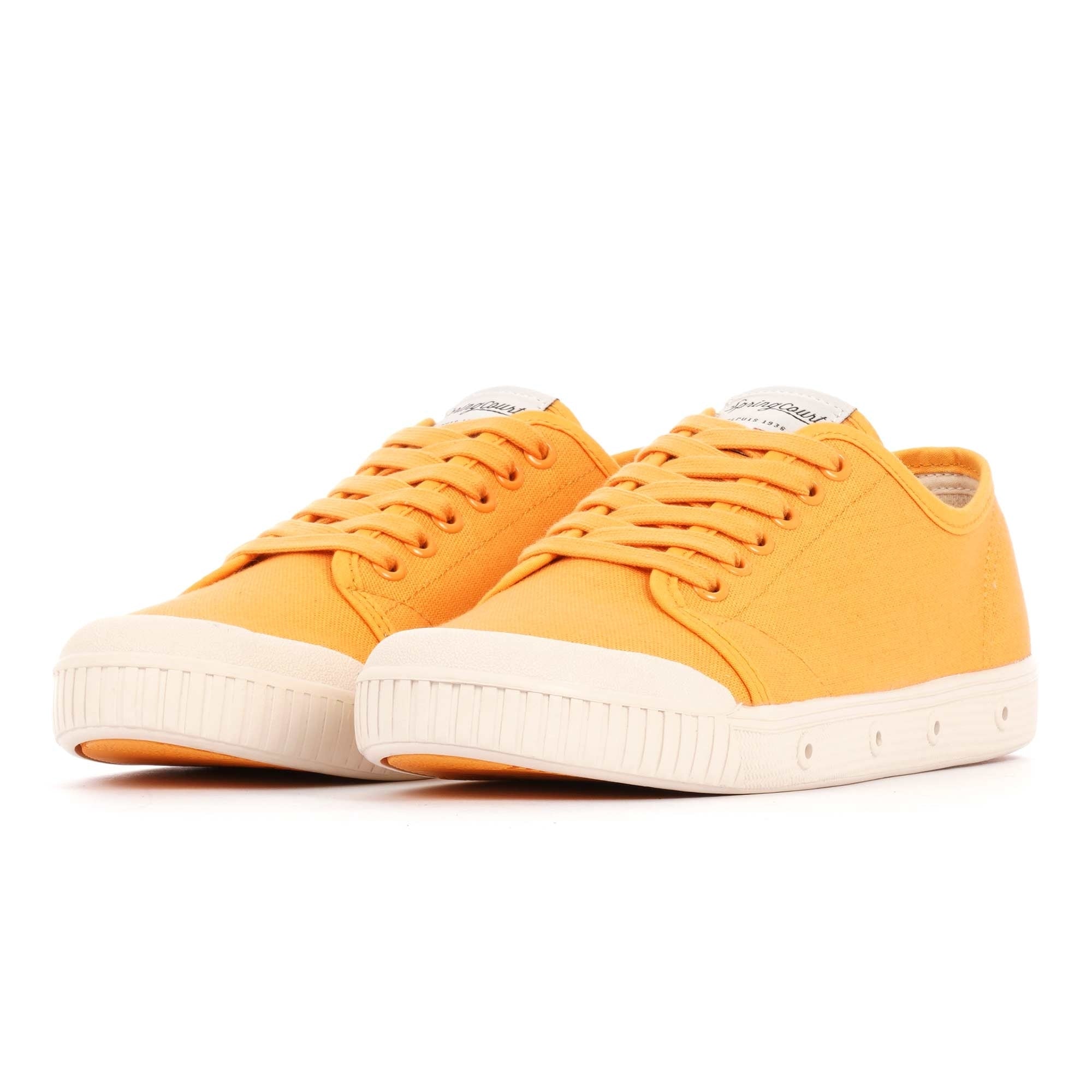 Spring Court G2 Vintage Cotton Canvas Shoes - Orange