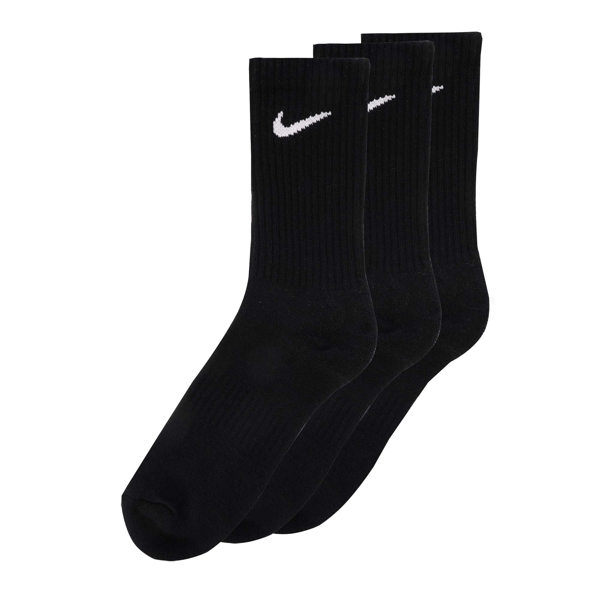 Nike Black Everyday Crew Socks - 3PK