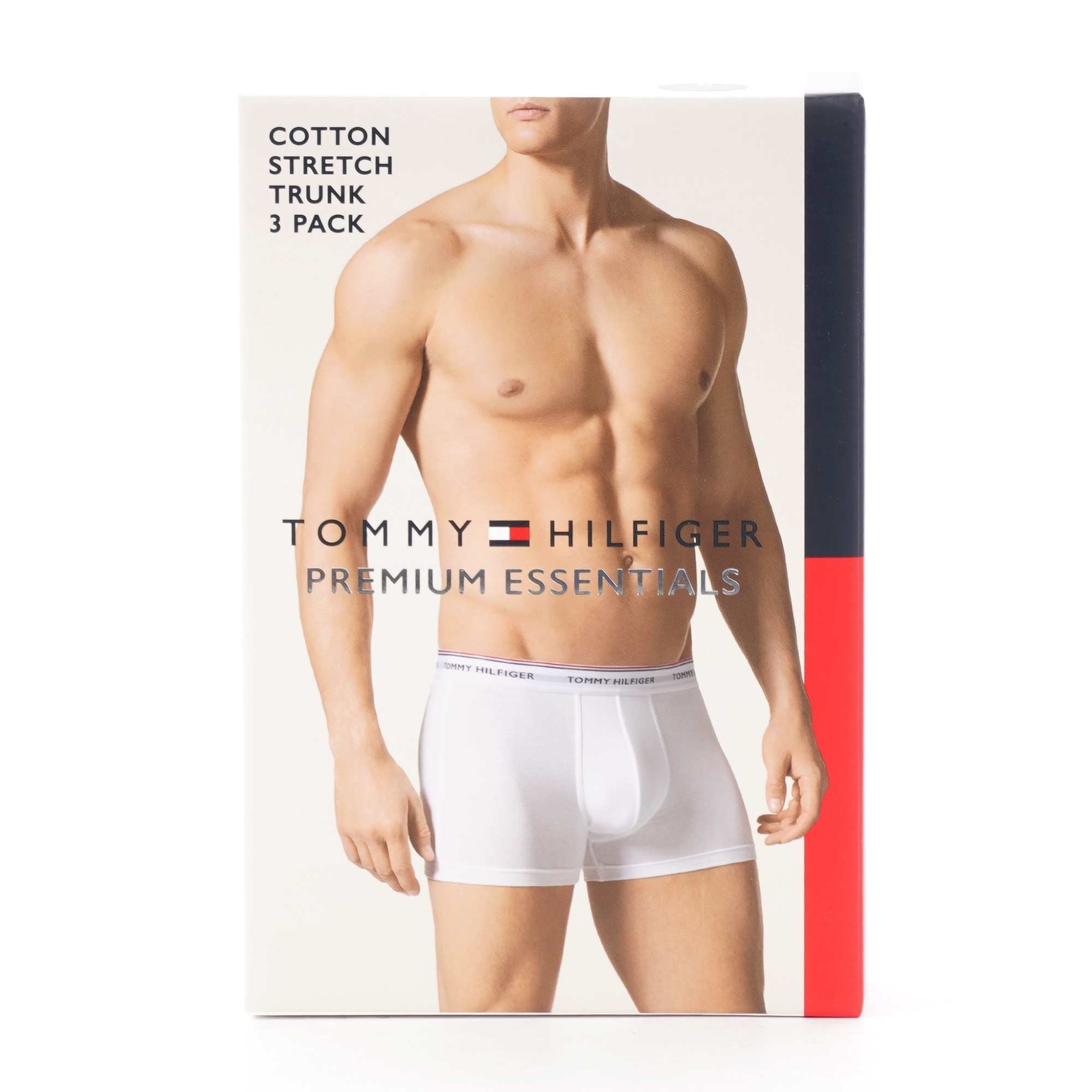 Tommy Hilfiger Black Stretch Cotton Trunks - 3PK