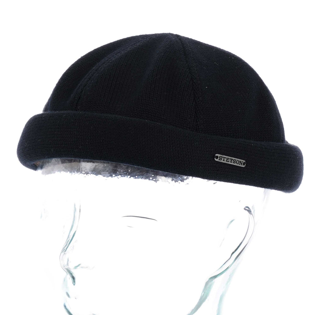Stetson Hats Cotton Docker Beanie  - Black