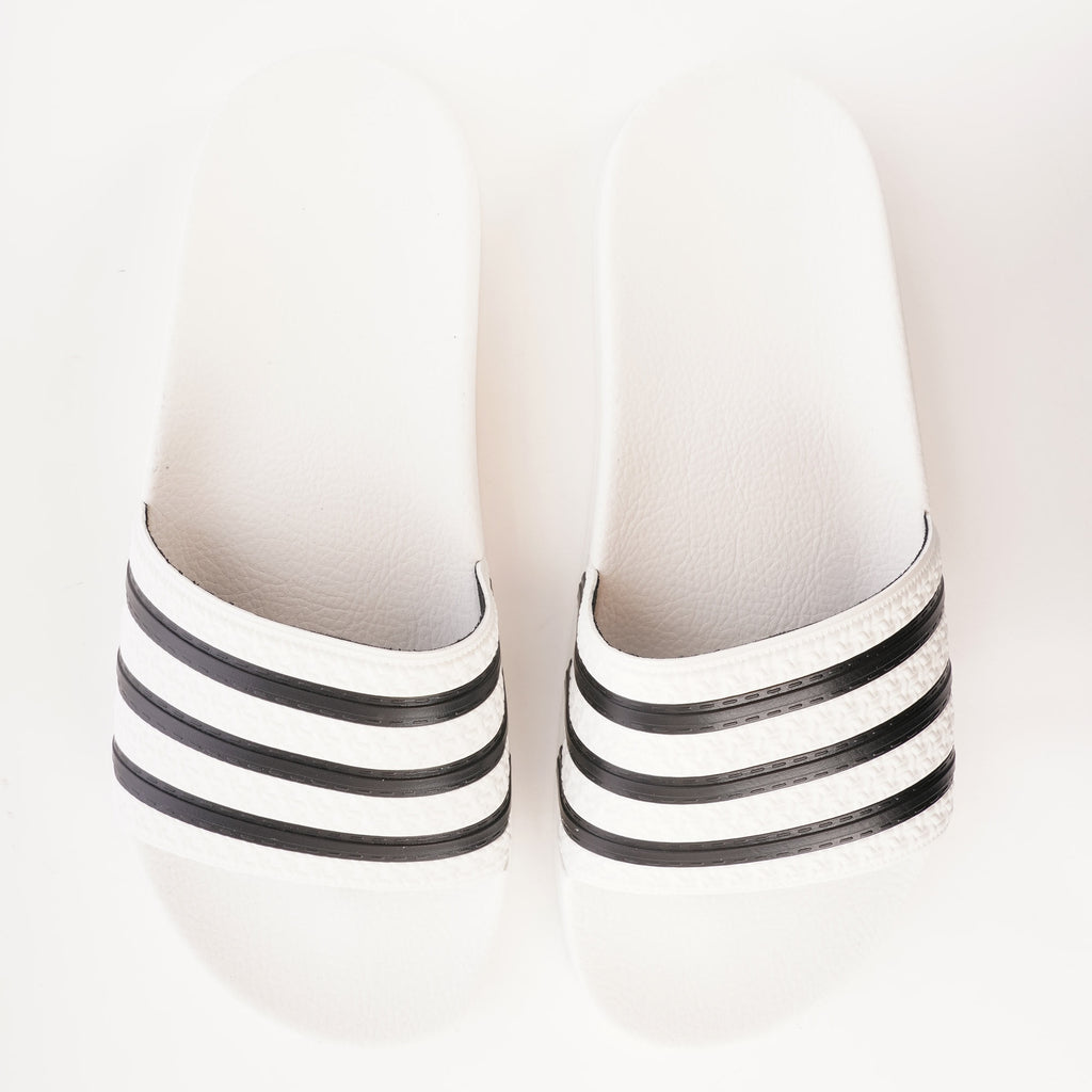 Adidas Originals Adilette Slides - White & Core Black