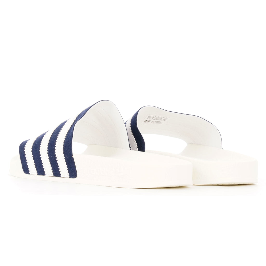 Adilette Slides - Collegiate Navy, FTW White & Off White