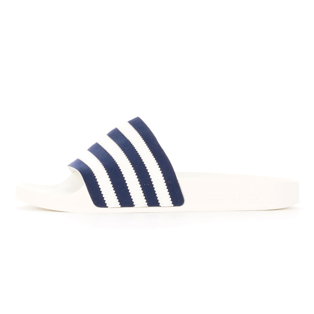 Adilette Slides - Collegiate Navy, FTW White & Off White