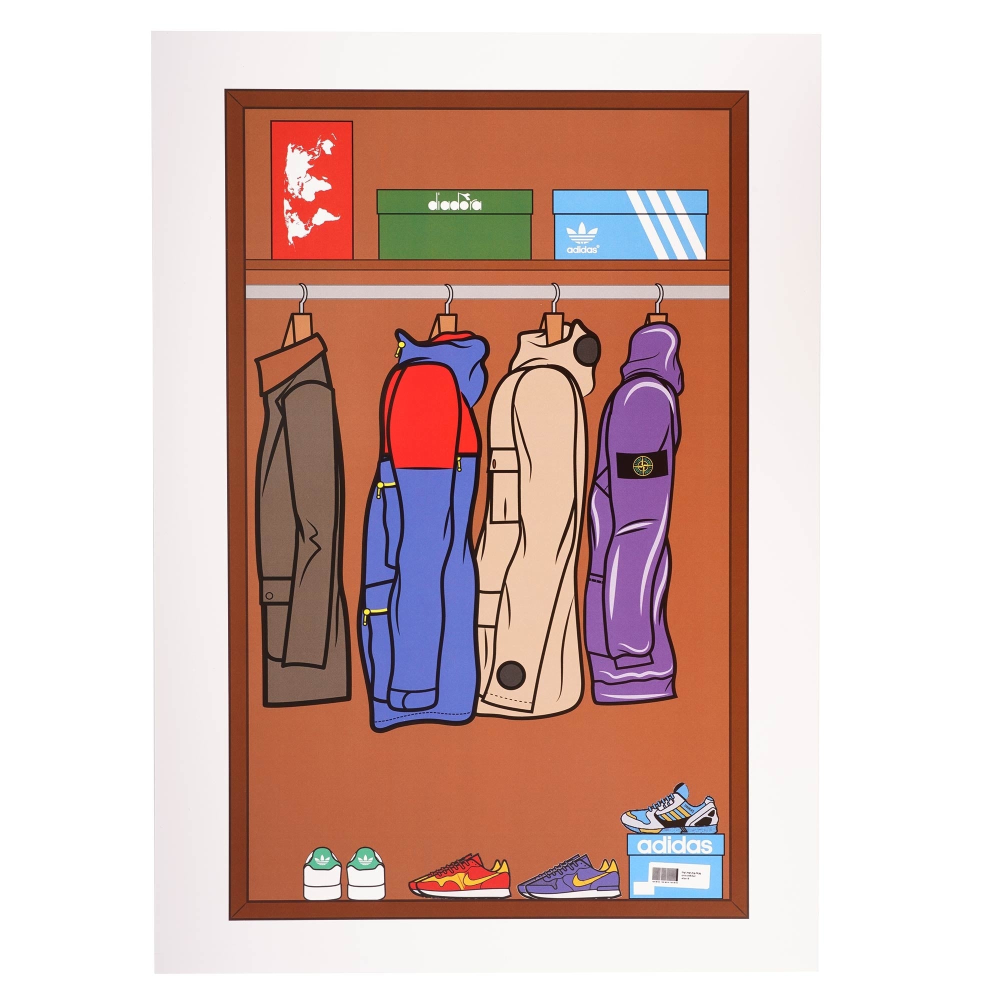 80's Casuals 80s Wardrobe Poster
