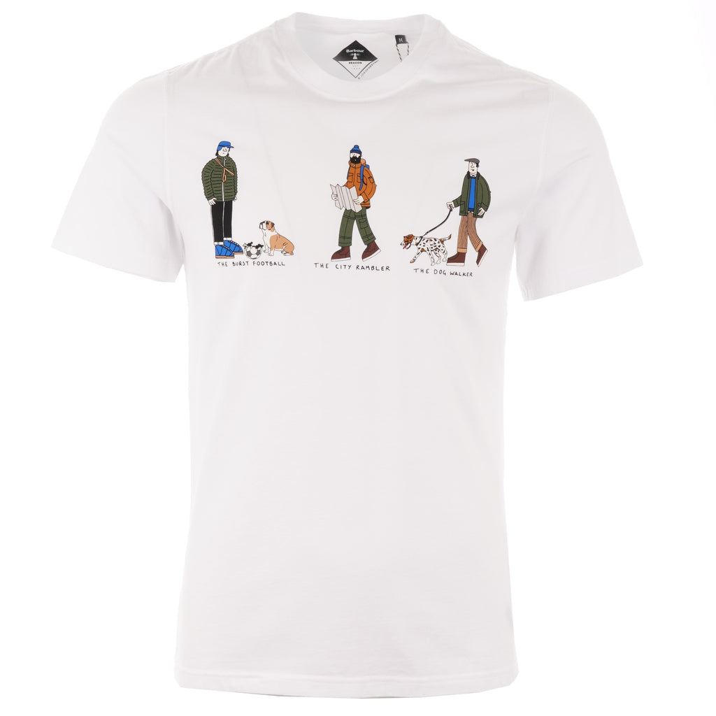 Barbour x Josh Parkin Illustrated T-Shirt - White