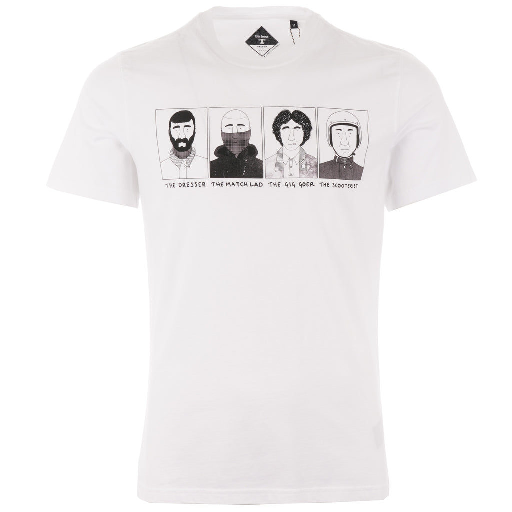 Barbour x Josh Parkin Four Heads T-Shirt - White