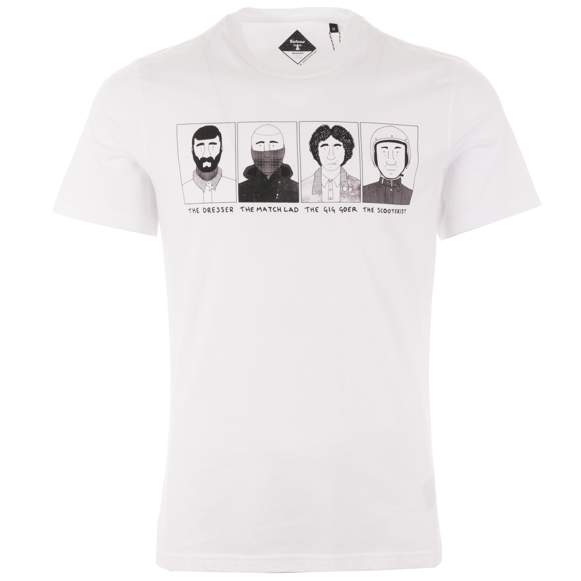 Barbour x Josh Parkin Four Heads T-Shirt - White