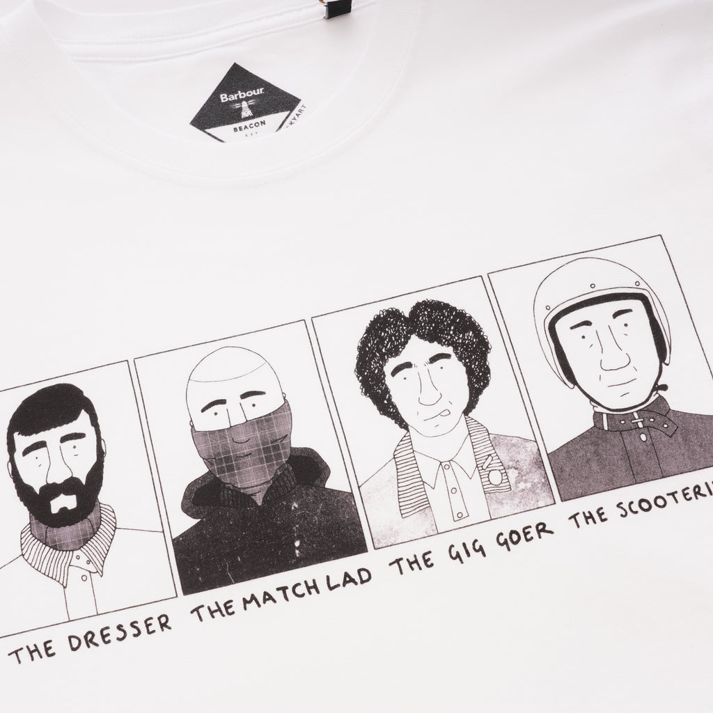 Barbour x Josh Parkin Four Heads T-Shirt - White