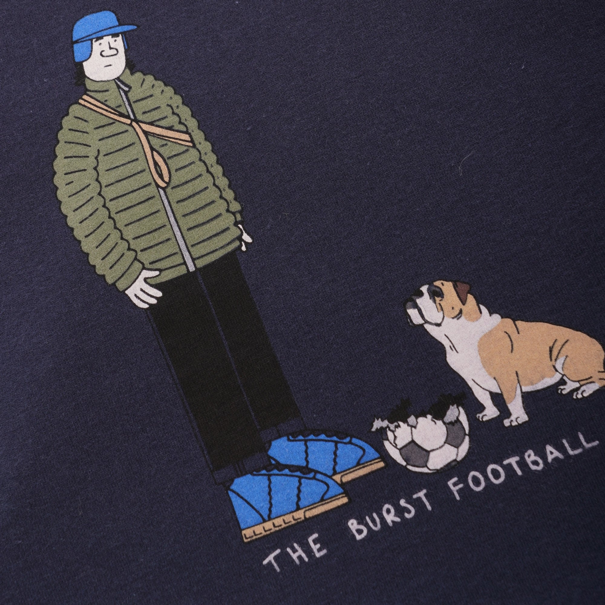 Barbour x Josh Parkin Burst Football T-Shirt - Navy