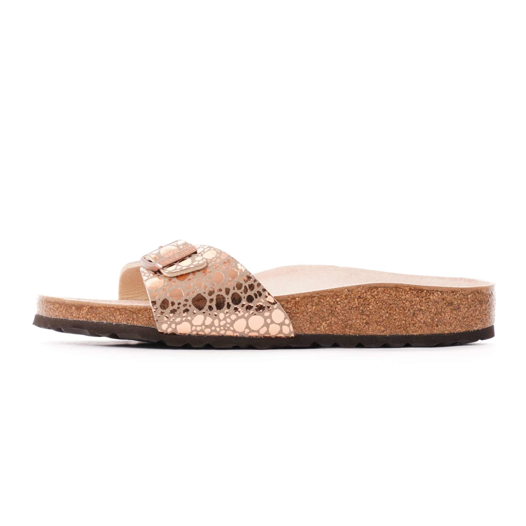 Birkenstock Womens Madrid Sandals - Metallic Stones Copper