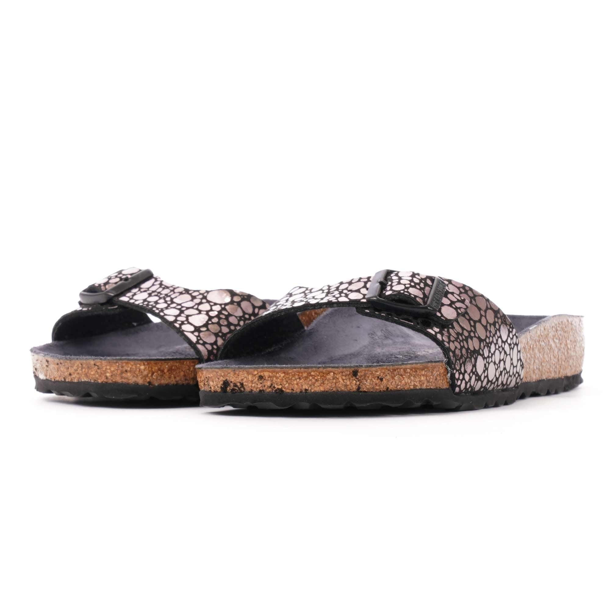Birkenstock Womens Madrid Sandals - Metallic Stones Black