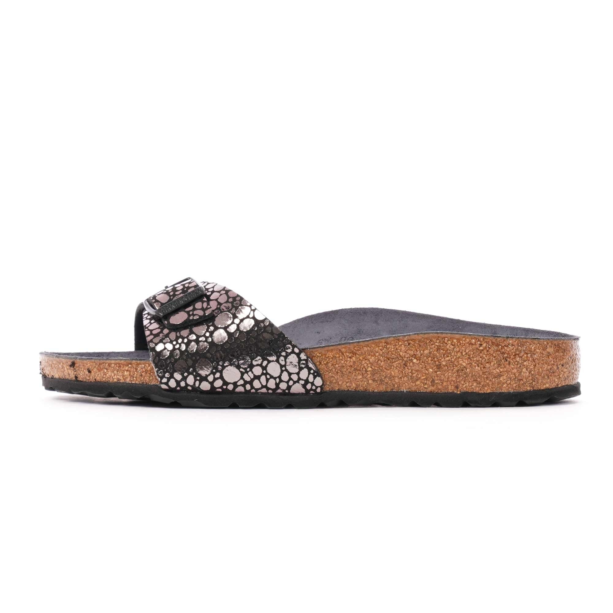 Birkenstock Womens Madrid Sandals - Metallic Stones Black