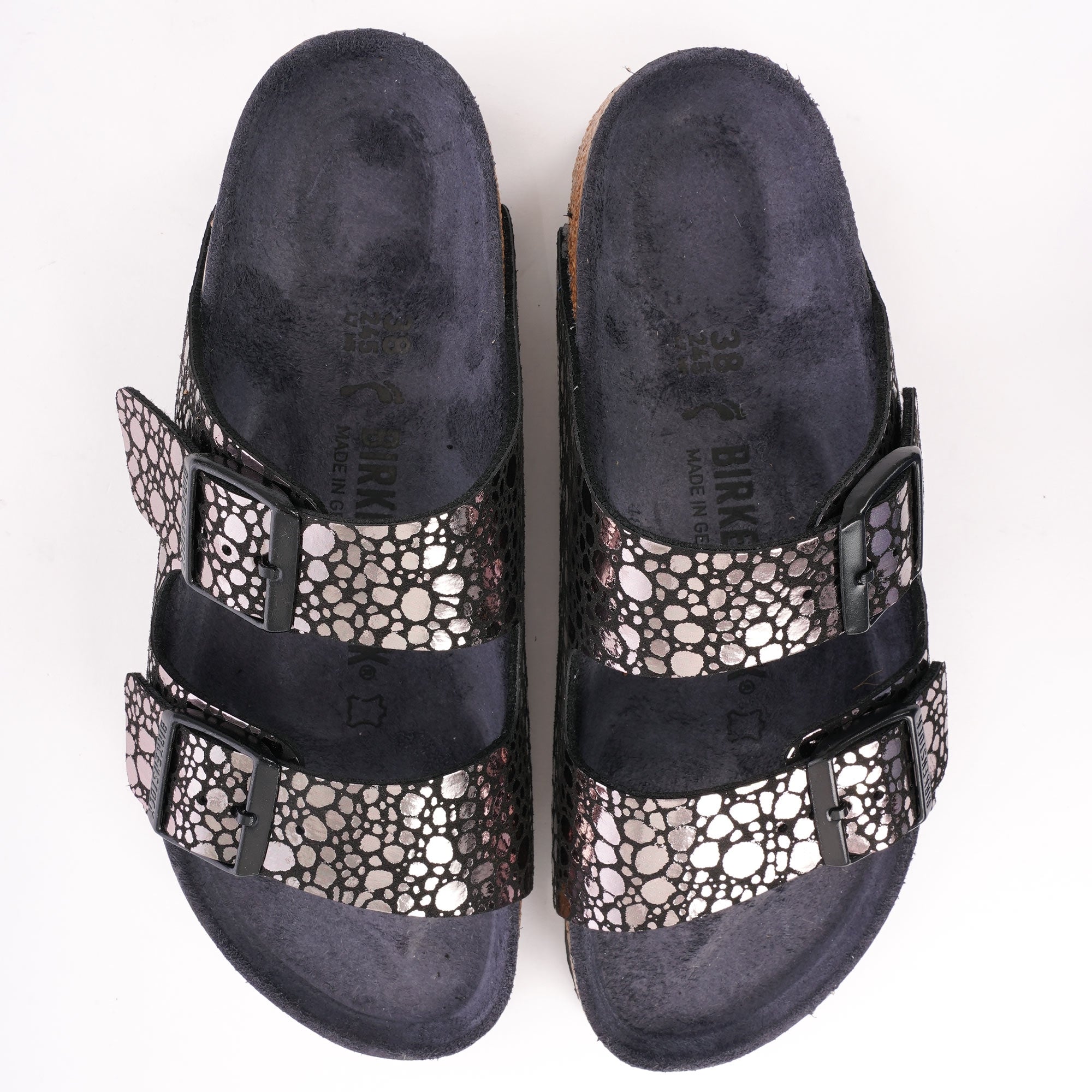 Arizona Sandals - Metallic Stones Black
