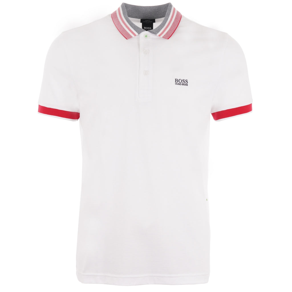 Boss Paule 3 Polo Shirt - White