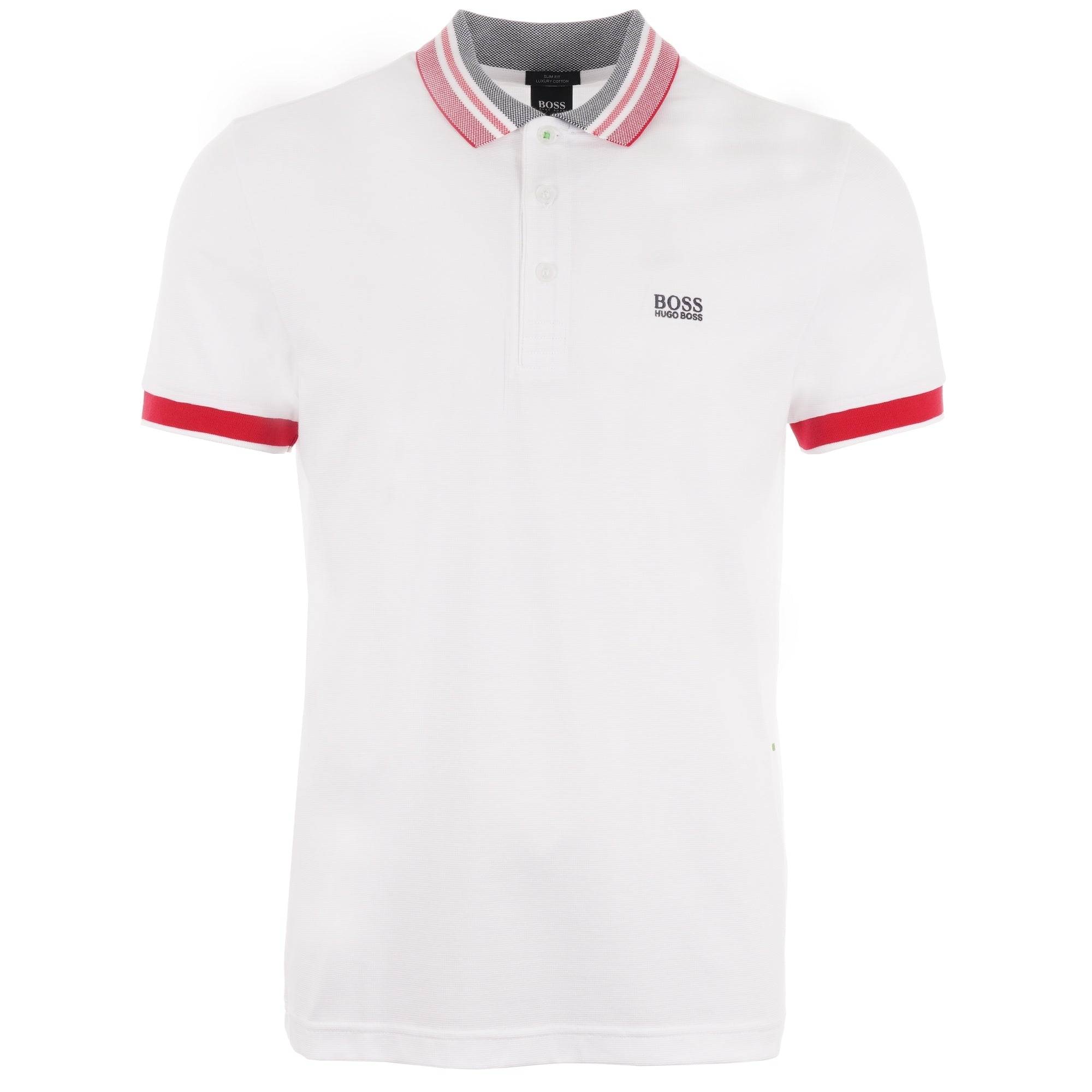 Boss Paule 3 Polo Shirt - White