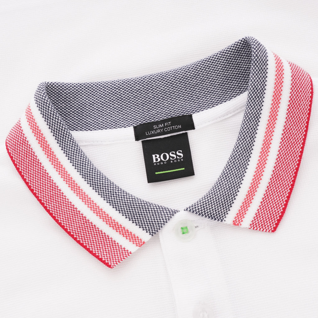 Boss Paule 3 Polo Shirt - White