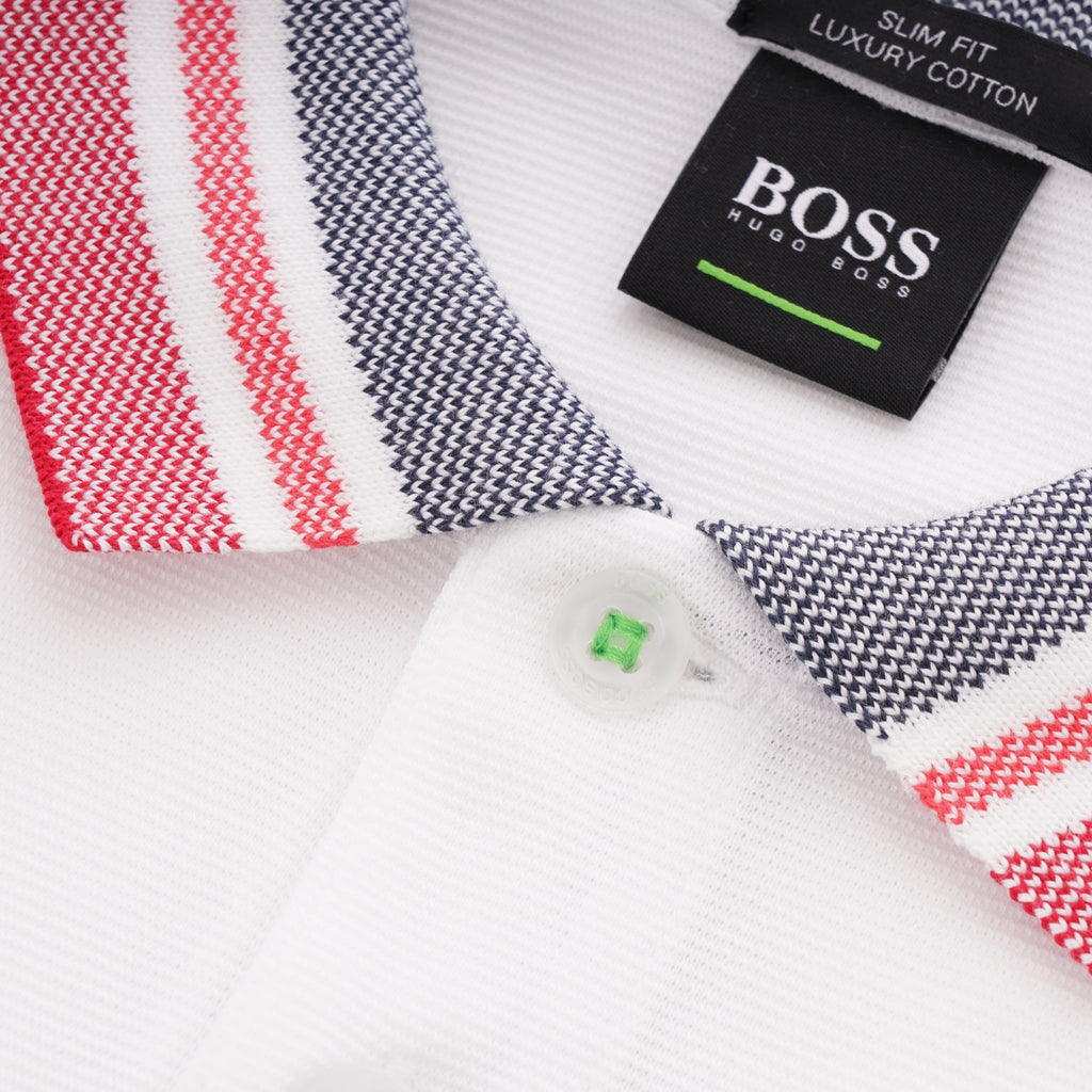 Boss Paule 3 Polo Shirt - White