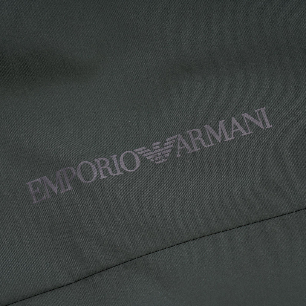 Emporio Armani Colour Block Hooded Anorak - Green & Blue