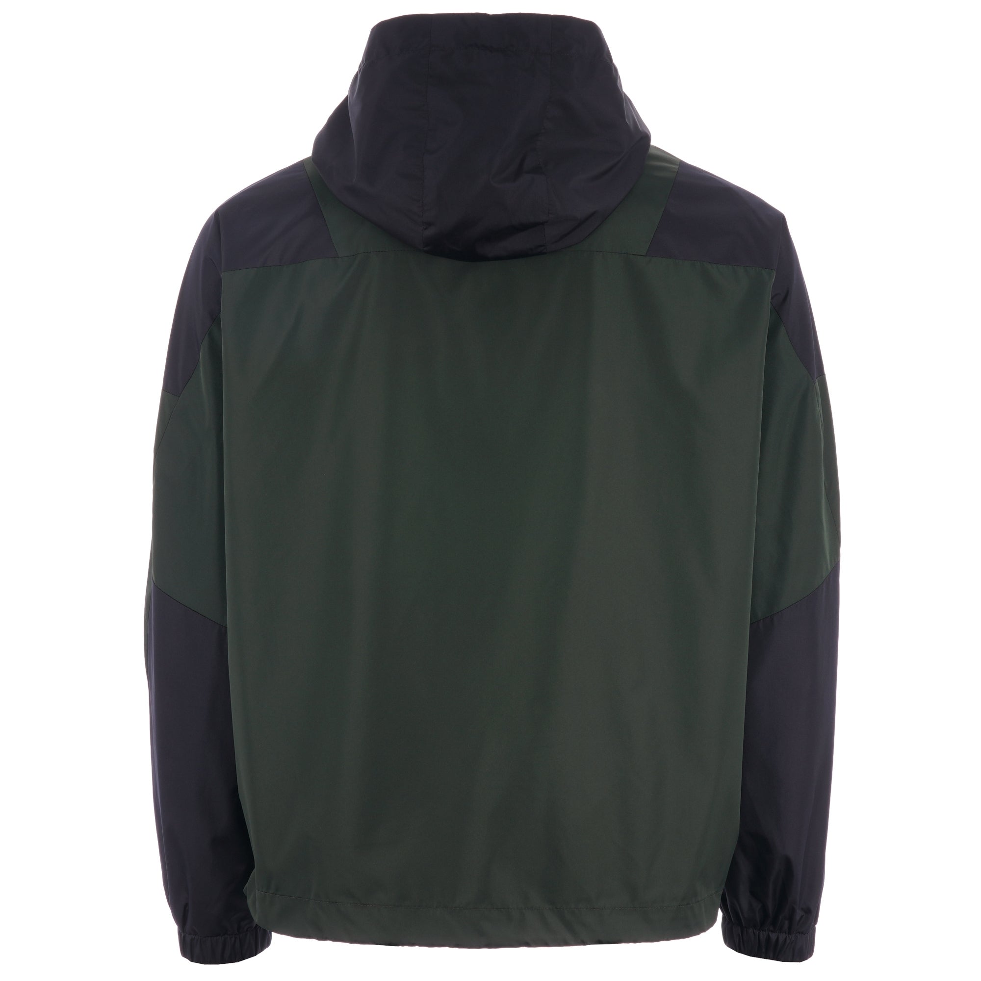 Emporio Armani Colour Block Hooded Anorak - Green & Blue