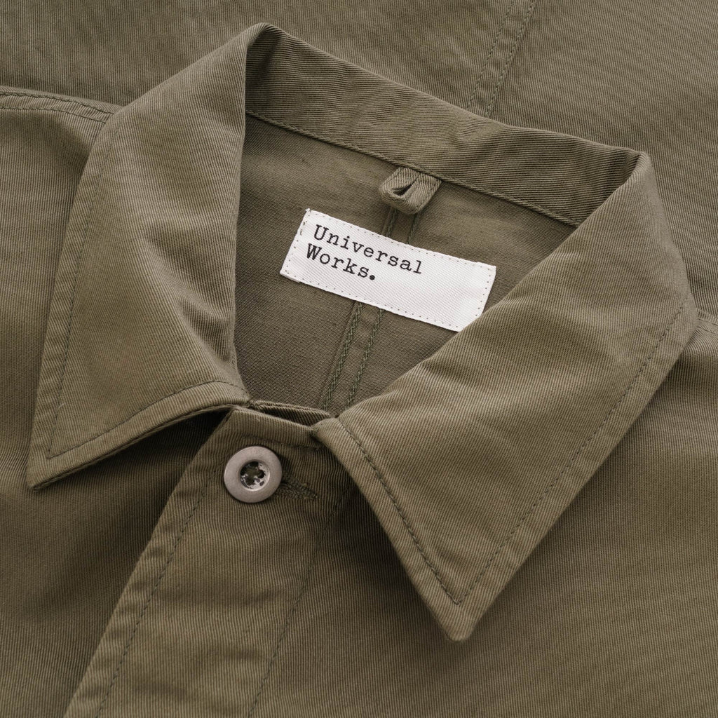 Universal Works MW Fatigue Jacket - Light Olive Twill