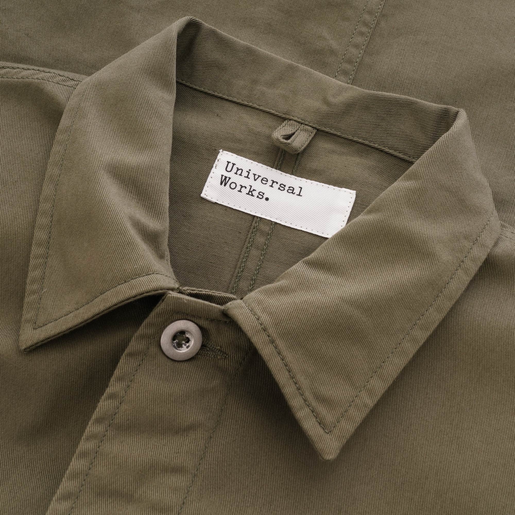 Universal Works MW Fatigue Jacket - Light Olive Twill