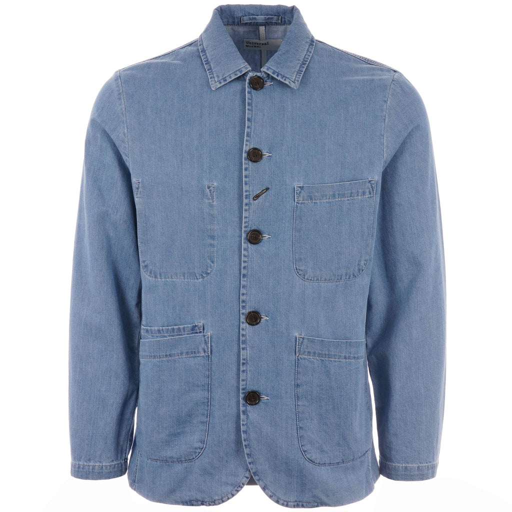 Universal Works Summer Denim Bakers Jacket - Indigo