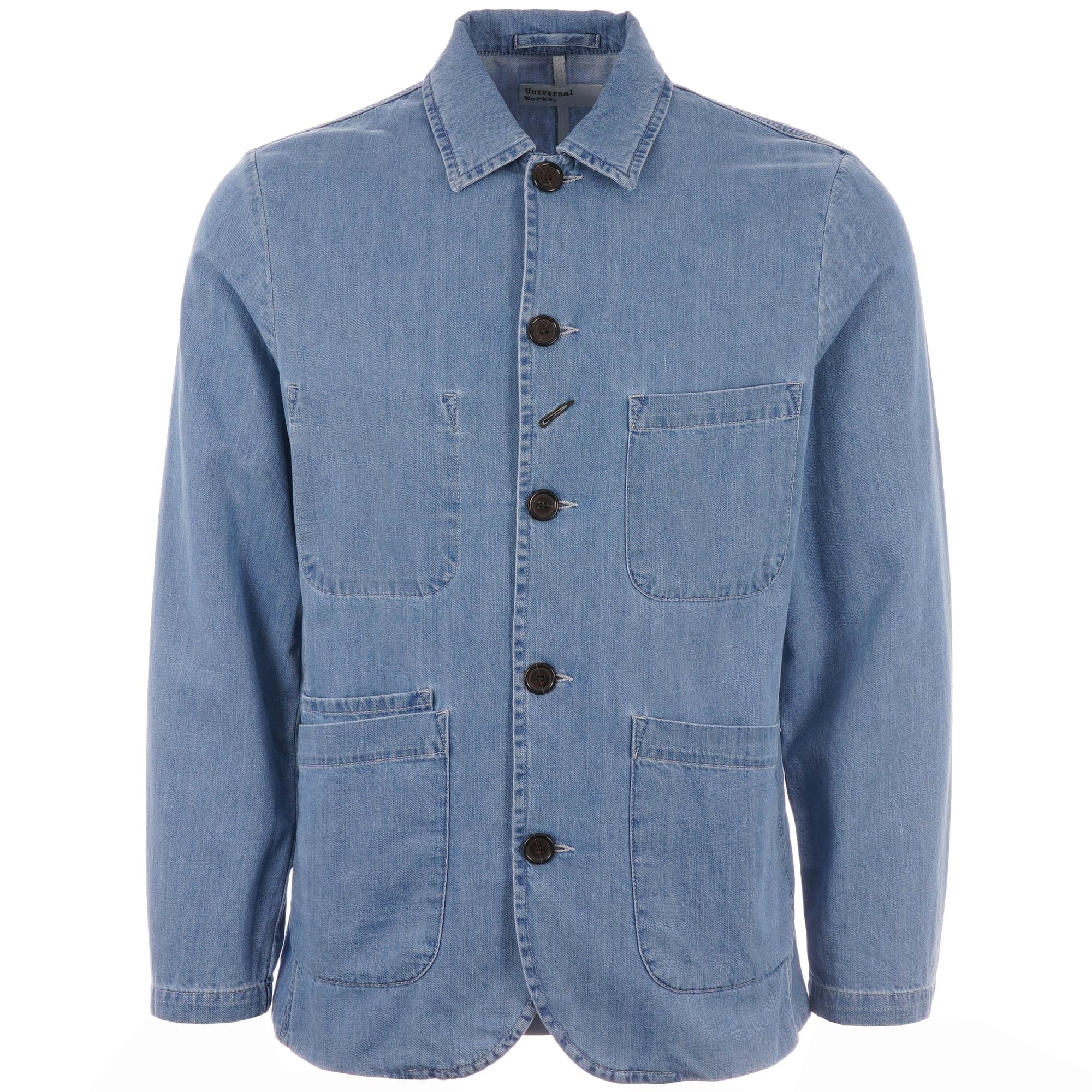 Universal Works Summer Denim Bakers Jacket - Indigo