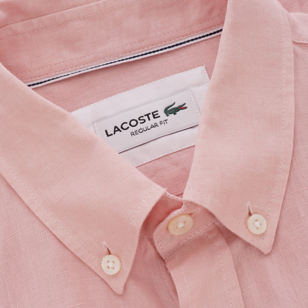 Lacoste Short Sleeve Linen Shirt - Nidius