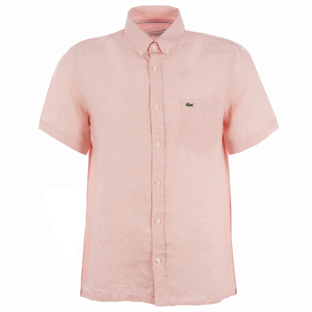 Lacoste Short Sleeve Linen Shirt - Nidius